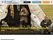 Tablet Screenshot of pacificenvironment.org